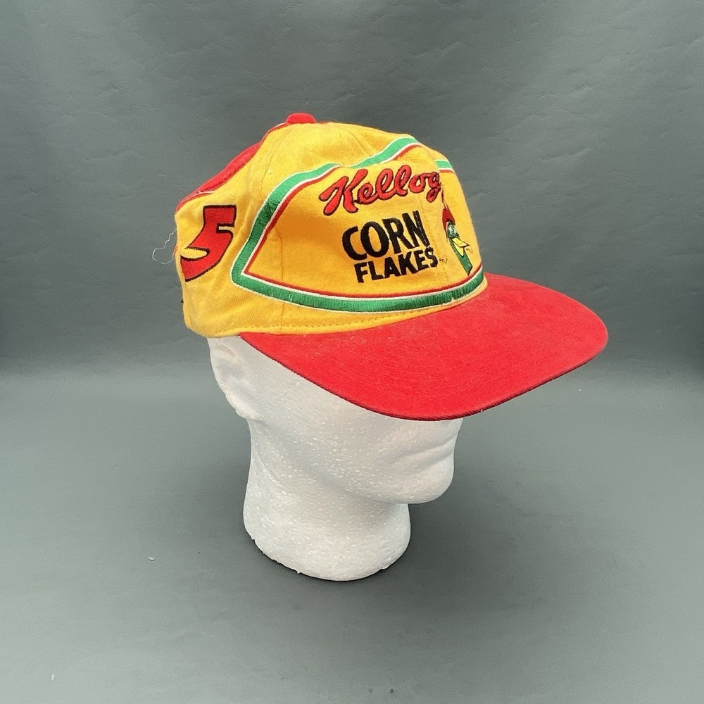 Vintage Terry Labonte #5 Kellogg's Corn Flakes Nutmeg NASCAR Snapback Hat